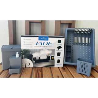 Kit Organizador Pia REFORÇADO 4 Itens Escorredor Louça + Lixeira + Porta Talher + Dispenser Para Detergente e Esponja em Oferta na Shopee