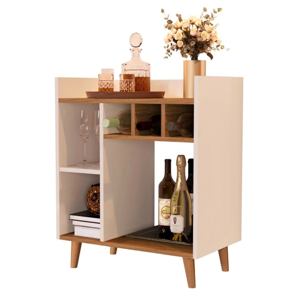 Aparador Buffet Barzinho Com Adega Balcão Cantinho Do Café - Várias Cores em Oferta na Shopee