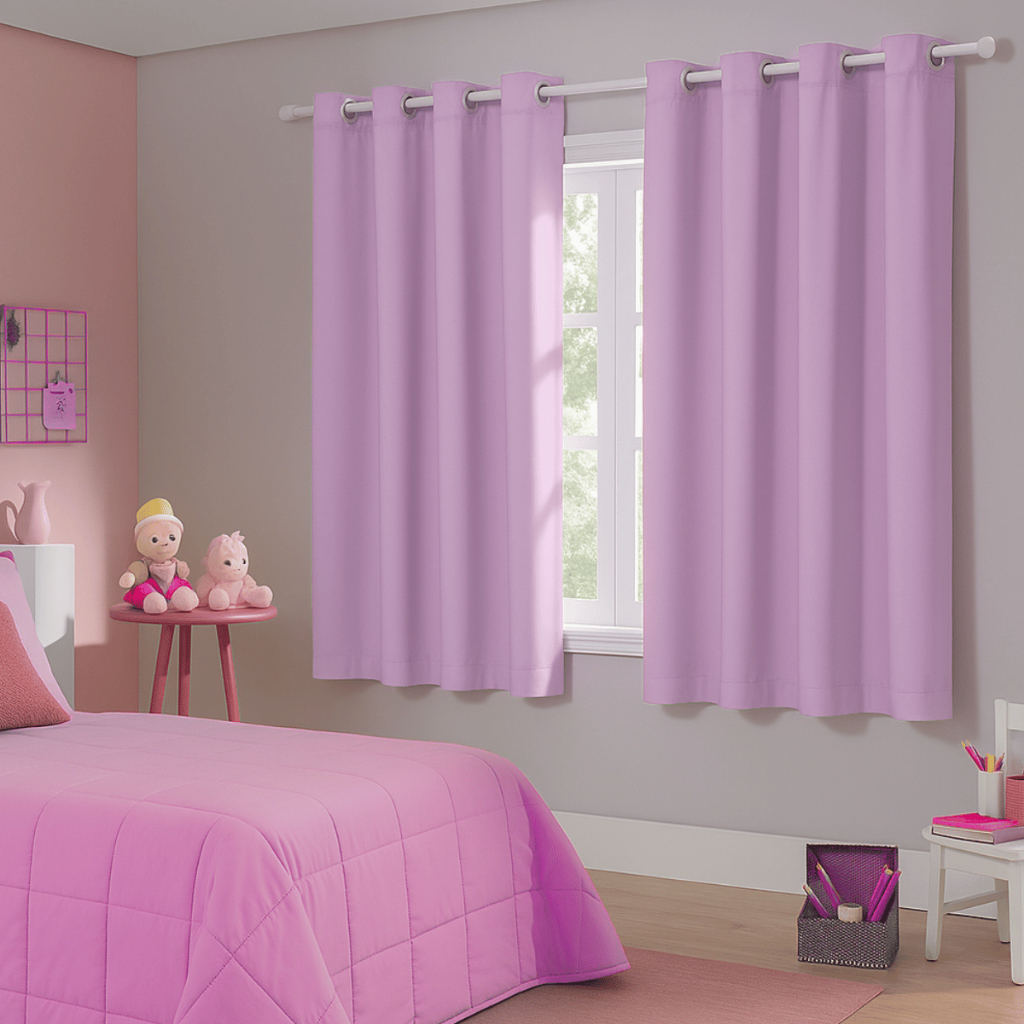 Cortina Infantil Blackout 2,20x1,30M Para Quarto Meninas e Meninos Corta 100% a Luz do dia Blecaute