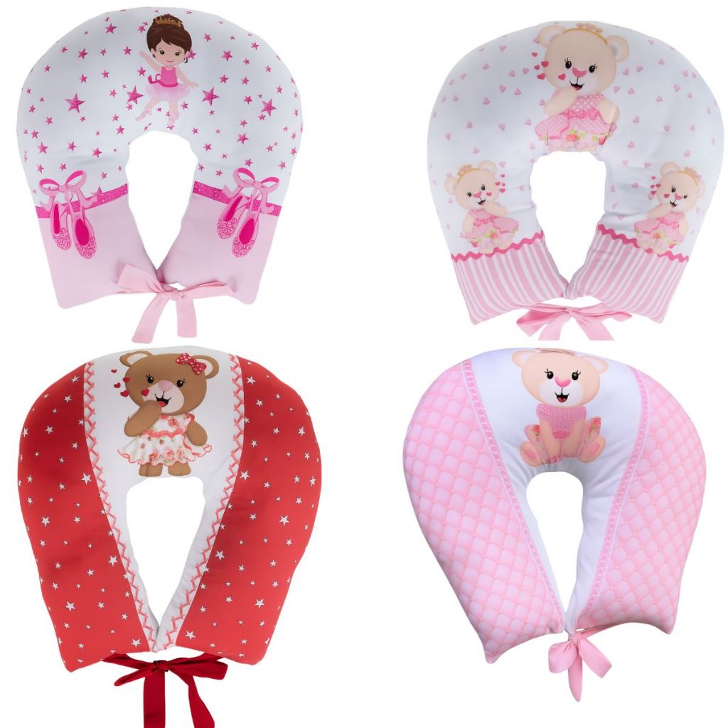 Almofada Para Amamentação Travesseiro Anatômico Sublimado Menina