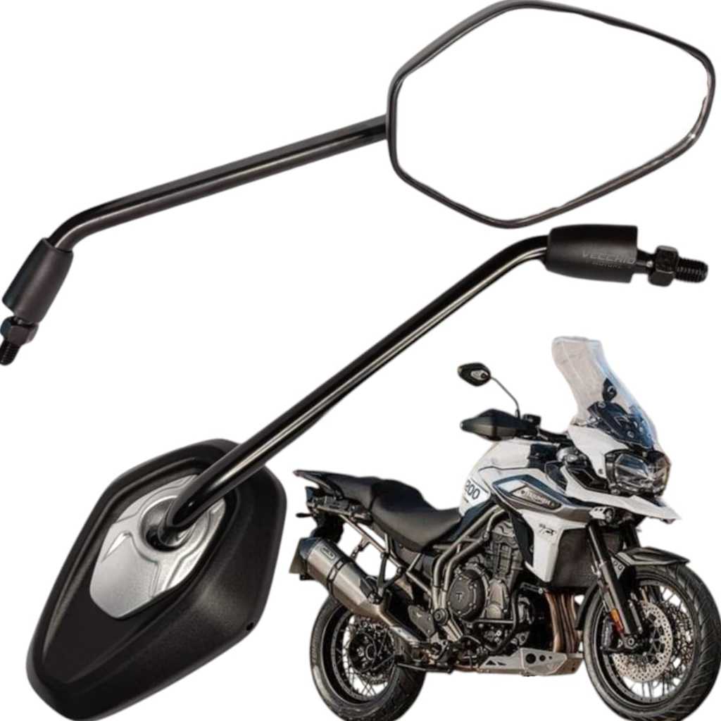 Retrovisor Triumph Tiger 900 Tiger 1200 Haste Longa Rosca Honda Fan Titan 125 150 160 Xre Bros Par