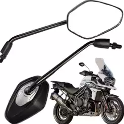 Retrovisor Triumph Tiger 900 Tiger 1200 Haste Longa Rosca Honda Fan Titan 125 150 160 Xre Bros Par