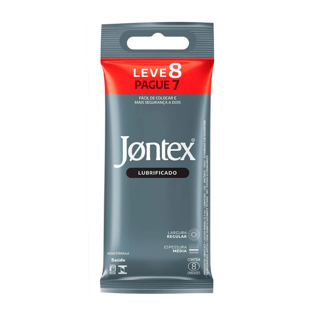 Preservativo Lubrificado Sensitive Jontex Leve 8 Pague 6 Unidades em Oferta na Shopee
