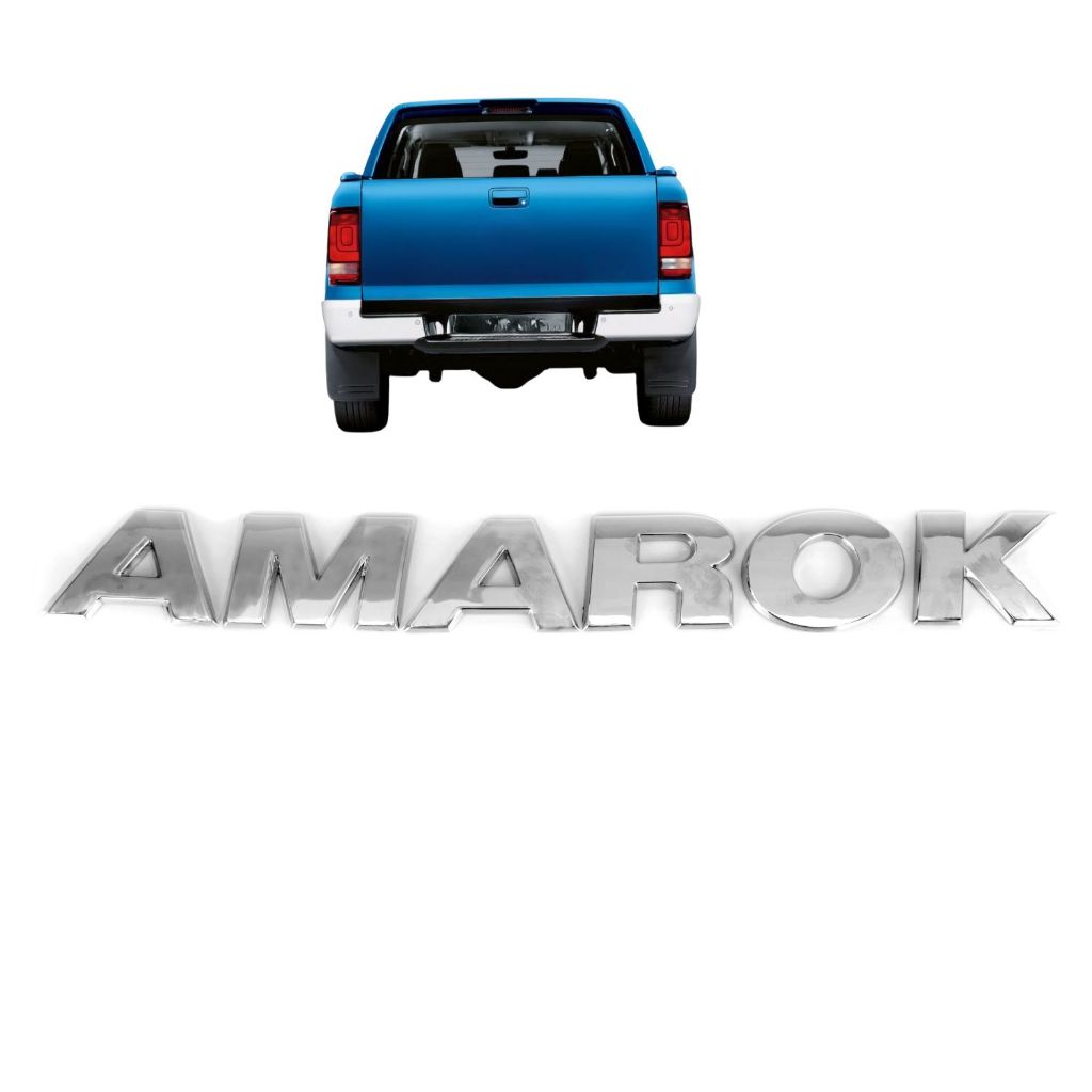 Emblema Letreiro AMAROK Amarok 2012 a 2025 Cromado