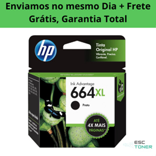 Cartucho de Tinta BK Impressora 664 XL Preto F6v31ab Original Lacrado em Oferta na Shopee
