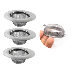 Kit 3 Ralos Ralinhos Pia Cozinha Tanque 9cm Aço Inox Oz