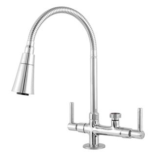 Torneira De Cozinha Bancada Com Saida Para Purificador e Maquina 1/4 x 3/4, Suporte Para Purificador em Oferta na Shopee