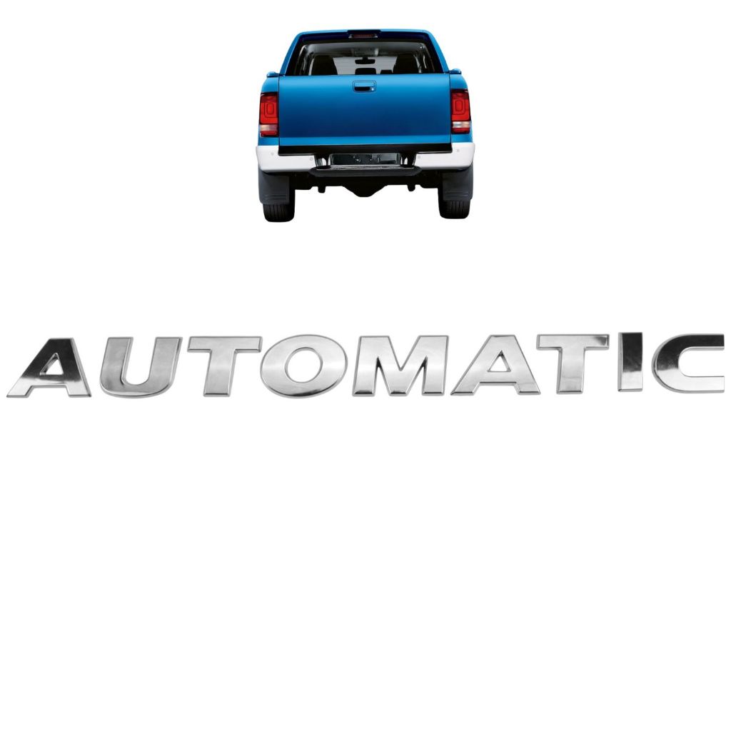 Emblema Letreiro AUTOMATIC Amarok 2012 a 2015 Cromado ou Preto