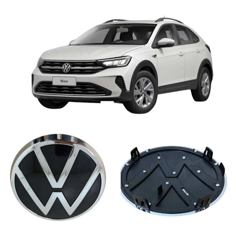 Emblema Logo Da Grade Dianteira Volkswagen Vw Nivus 2021 2022 2023 2024