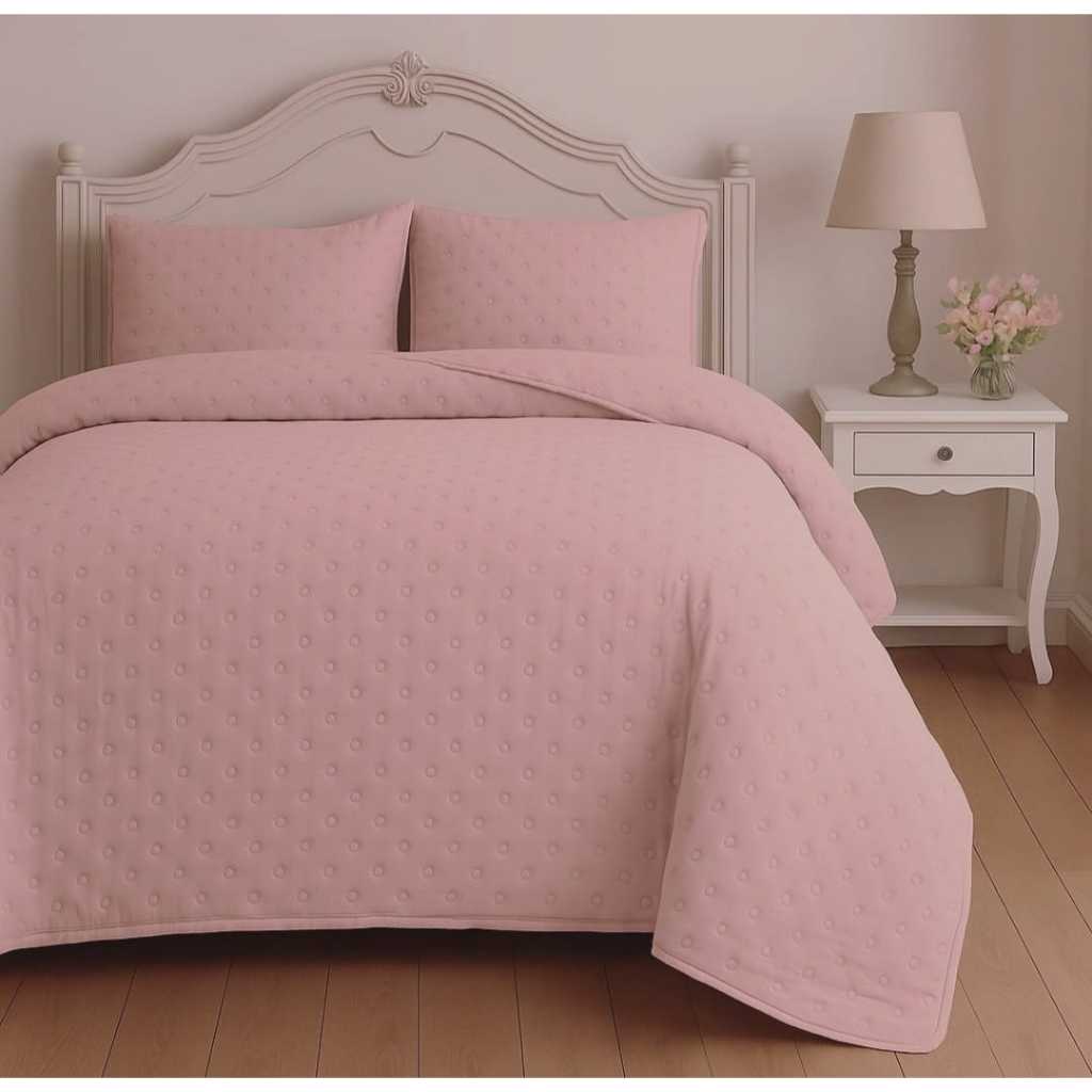 Cobre Leito Balle Dots Queen Colcha - Cama Posta - Quarto
