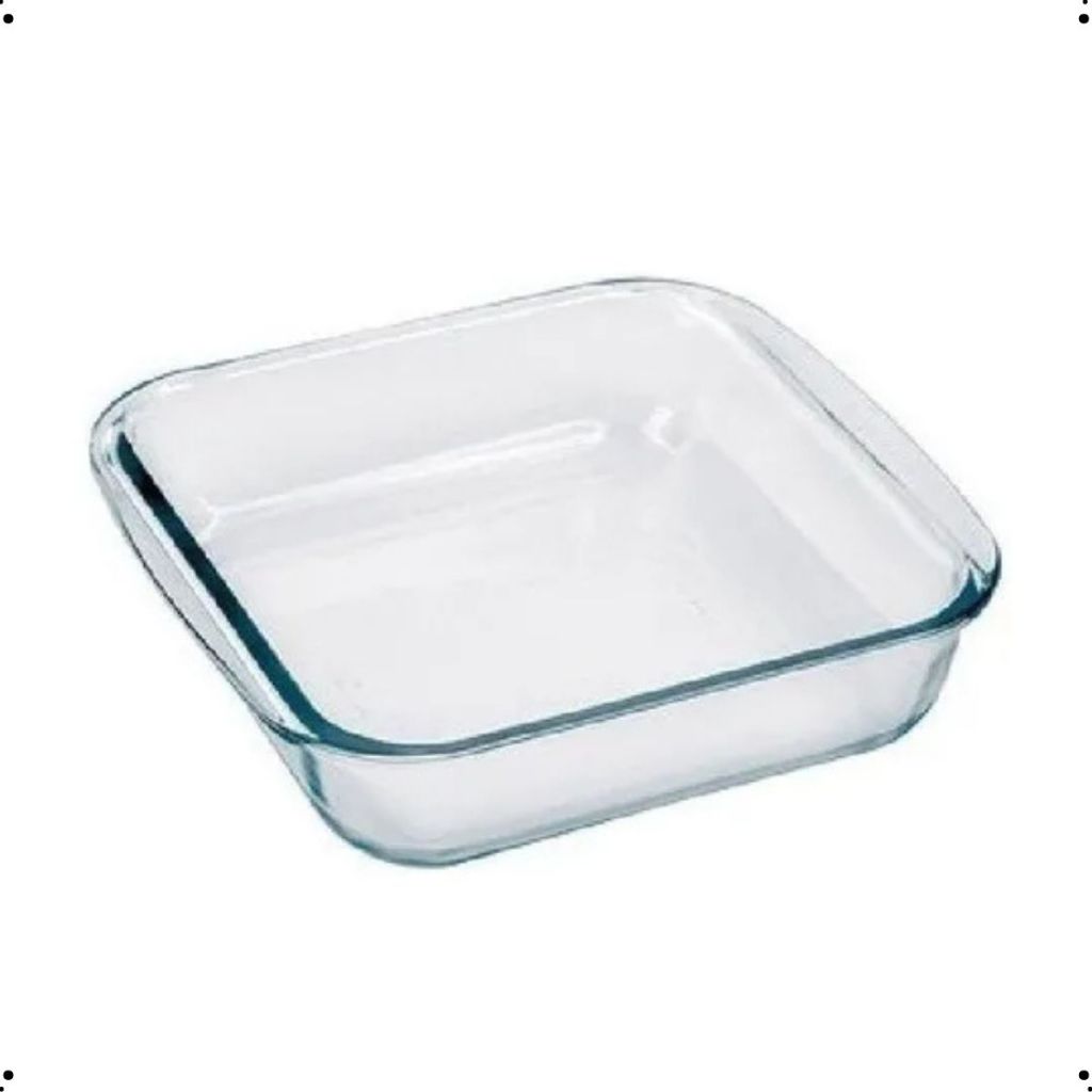 Assadeira Quadrada Marinex 1,1L – Vidro Temperado, Sem Tampa em Oferta na Shopee