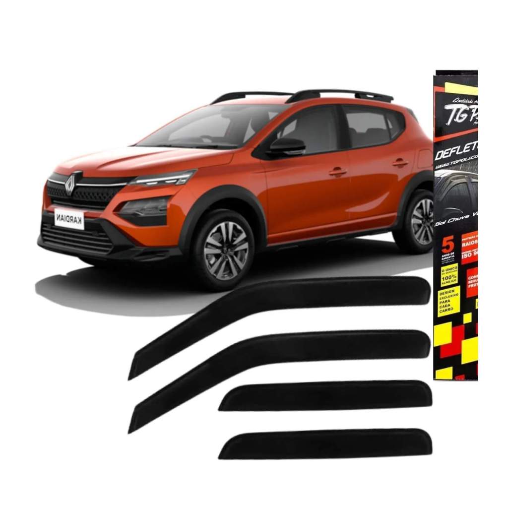 Calha de Chuva Slim para Kardian 2024/2025 4 Portas TG Poli - 29013 em Oferta na Shopee