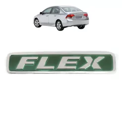 Emblema Letreiro FLEX Civic ou Fit 2007 a 2010