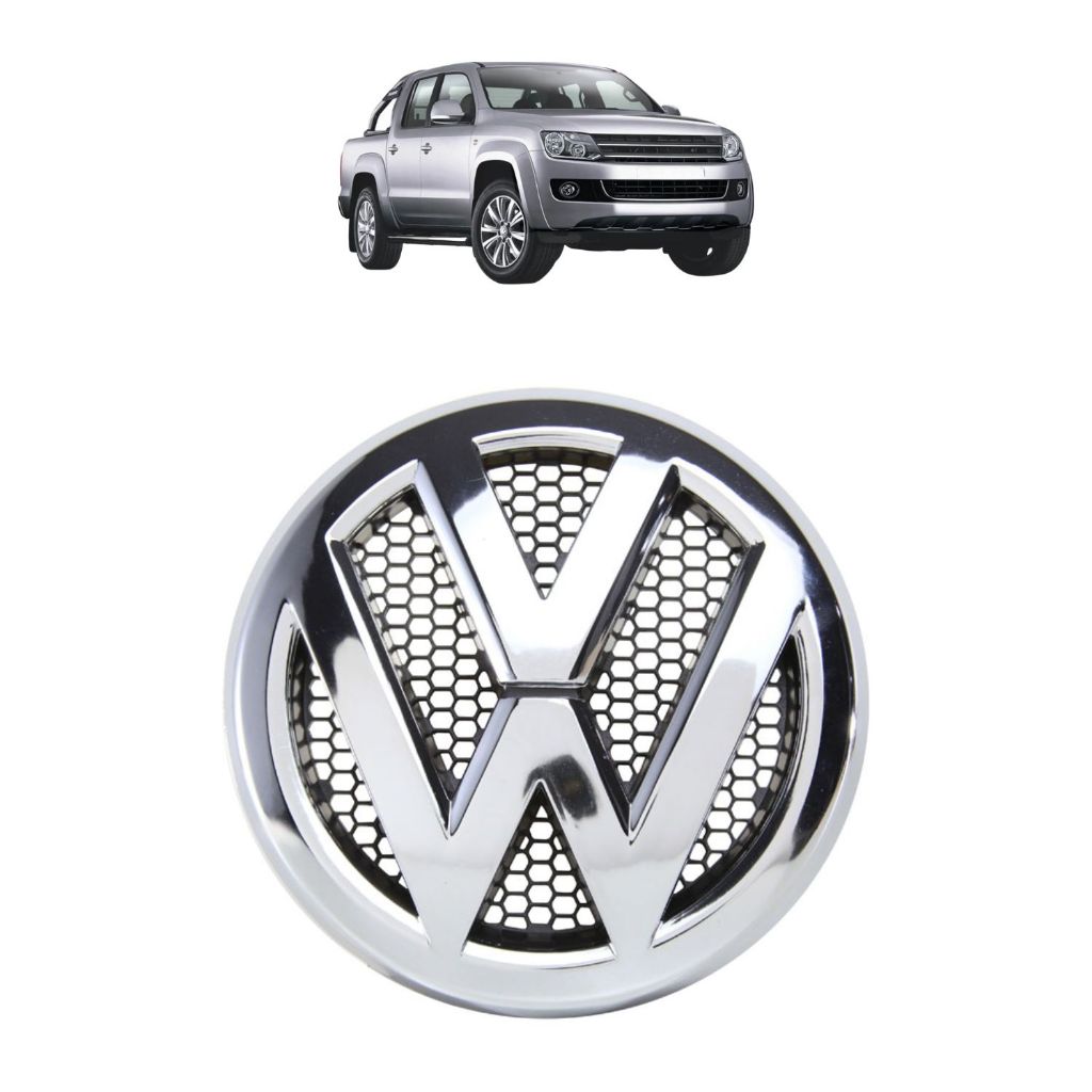 Emblema Grade Amarok 2010 a 2016 Logo VW Cromado ou Preto