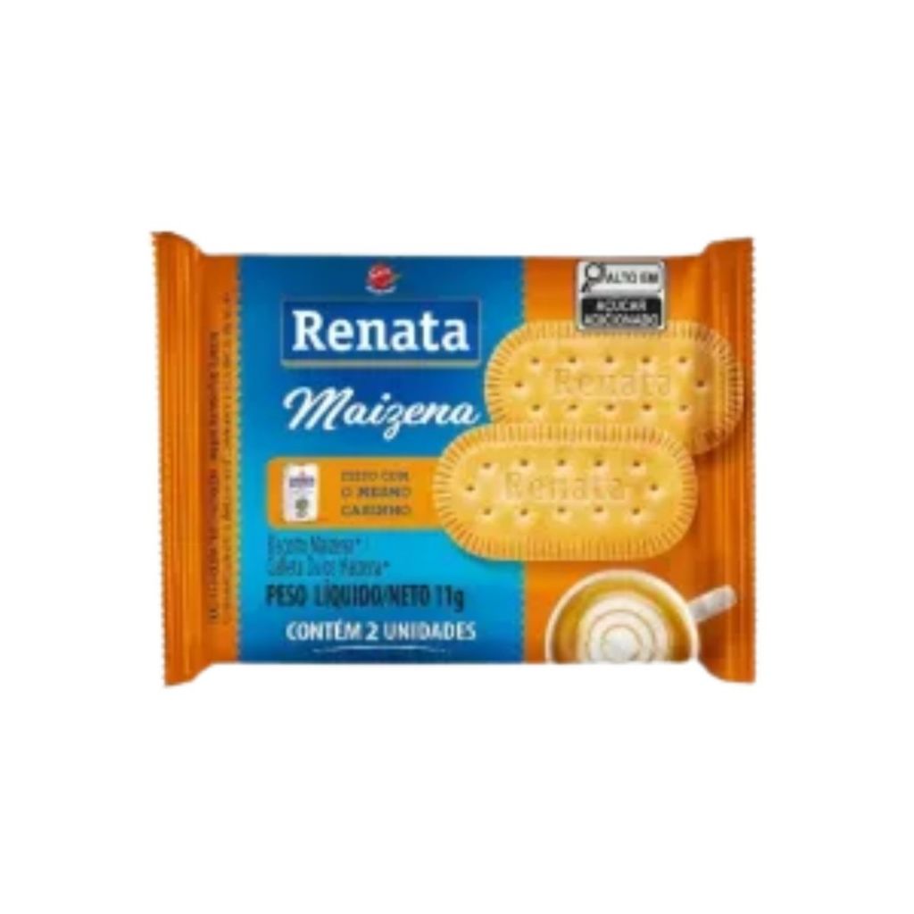 Biscoito Maizena Sachê 11g 50 Unidades | Renata