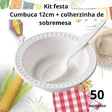 Kit Cumbuca Descartável 12cm + Colher de Refeição Cristal – 50 Unidades em Oferta na Shopee