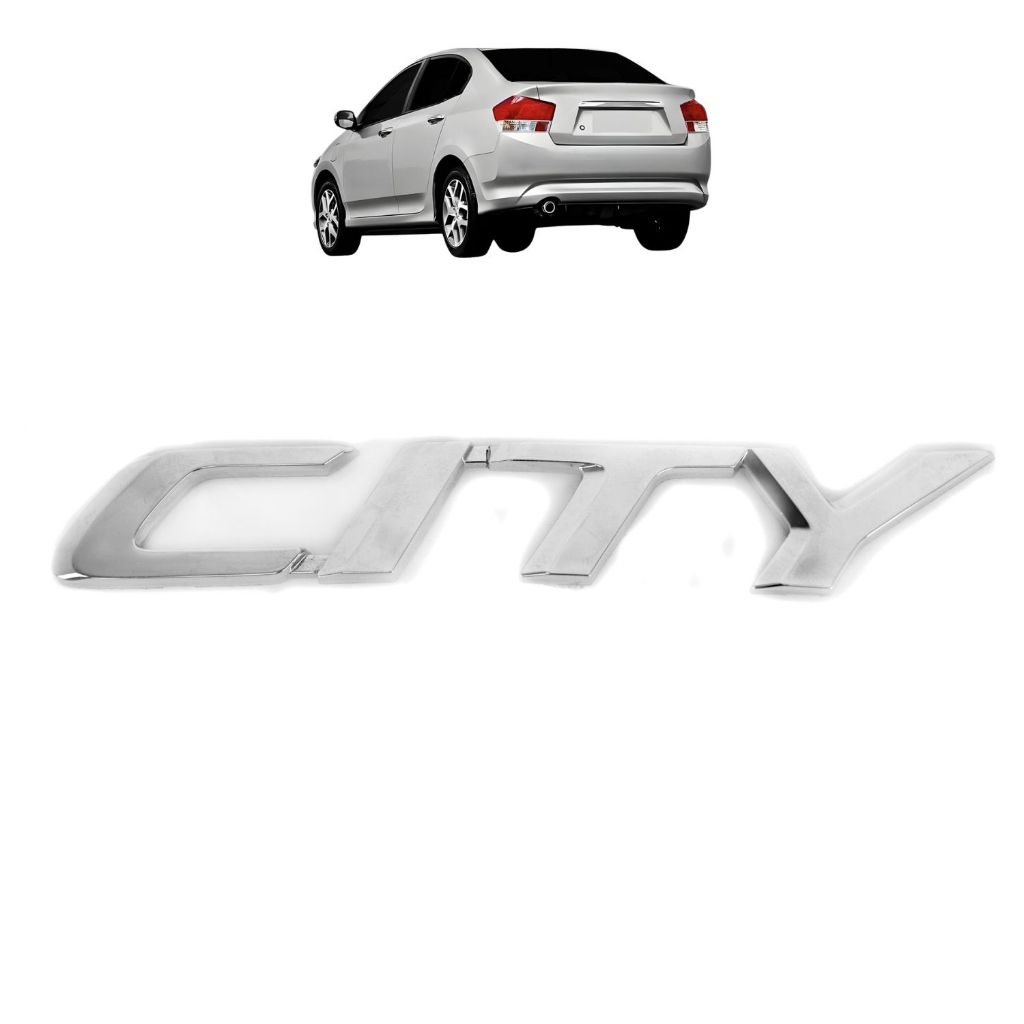 Emblema Letreiro CITY Honda City 2009 a 2014 Cromado
