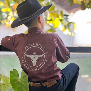 Camisa social Infantil Unissex Country rodeio esportes, cavalos, cavalgadas COD405 em Oferta na Shopee