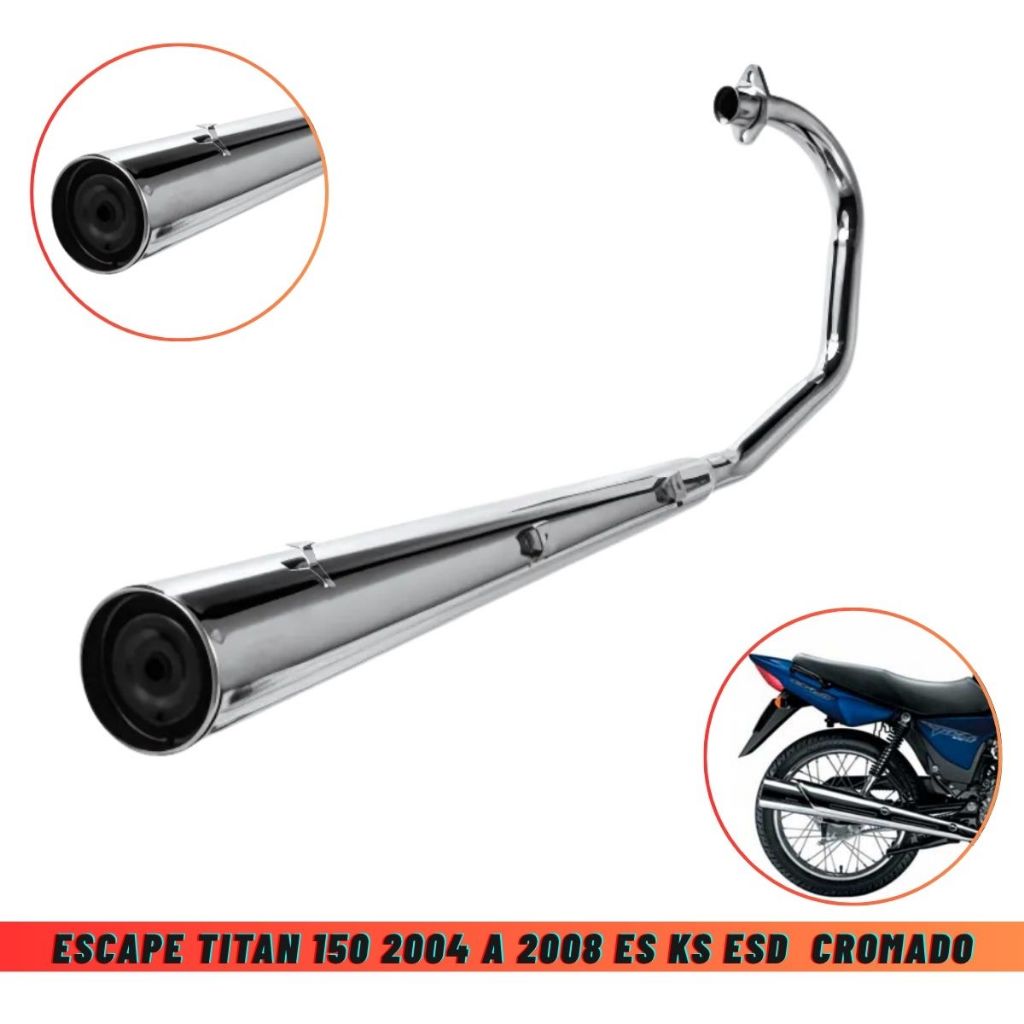 Escape Titan 150 2004 2005 2006 2007 2008 Es Ks Esd Cromado
