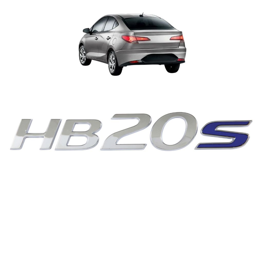 Emblema letreiro HB20S do Hb20s 2020 a 2024 - Cromado em Oferta na Shopee