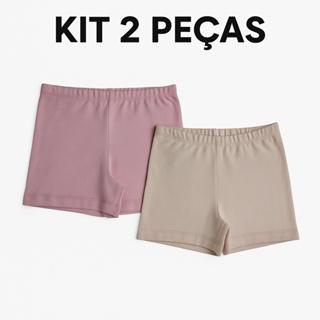 Shorts Curto Cotton Infantil Menina – Ideal para Usar com Saias e Vestidos | 2 a 12 Anos em Oferta na Shopee