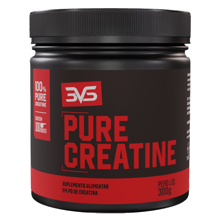 Creatina 100% Pura Monohidratada 3VS ORIGINAL 300g - Exclusiva Com Insumos Importados (100 Doses)