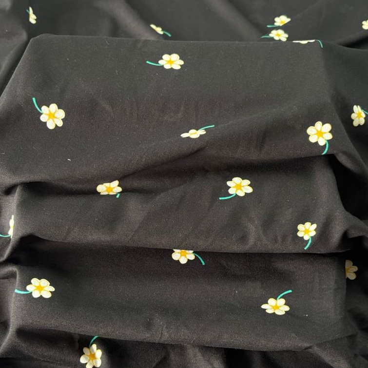 TECIDO MEIA MALHA 100% ALGODÃO ESTAMPADO FLOR (10165)
