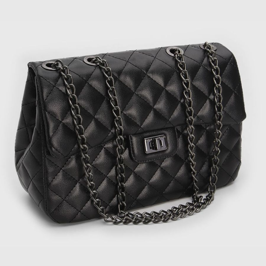 Bolsa Feminina Corrente Transversal Matelassê Lançamento em Oferta na Shopee