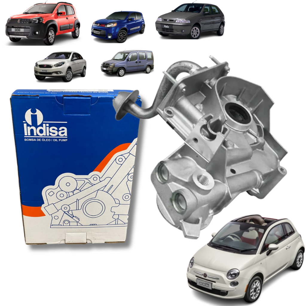 Bomba de Óleo com Pescador Para Veículos Fiat: Palio, Siena, Doblo, New Palio, New Uno, Grand Siena, 500 e New Fiorio fu