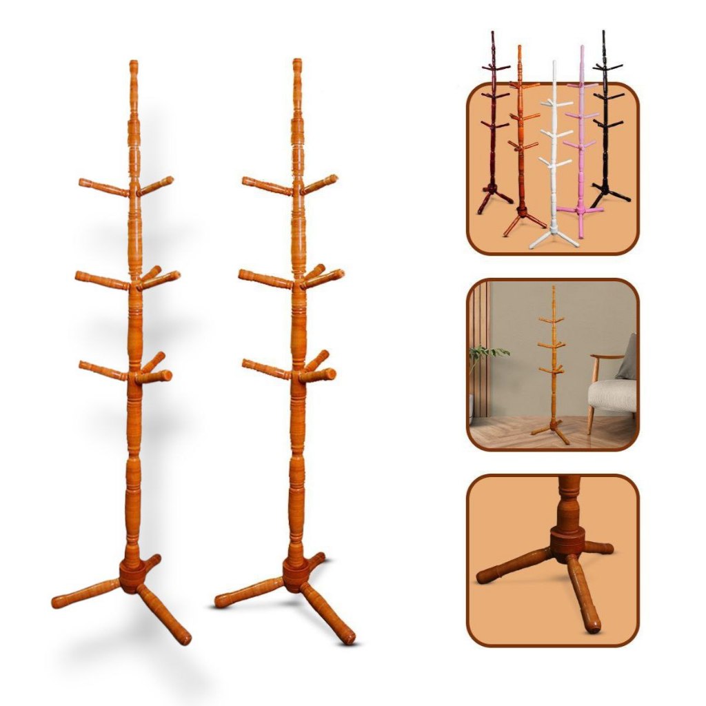 KIT 2 CABIDEIRO MANCEBO ORGANIZADOR DE ROUPA CHAPEU CABIDEIRO DE CHÃO ARARA DE ROUPA  MANCEBO