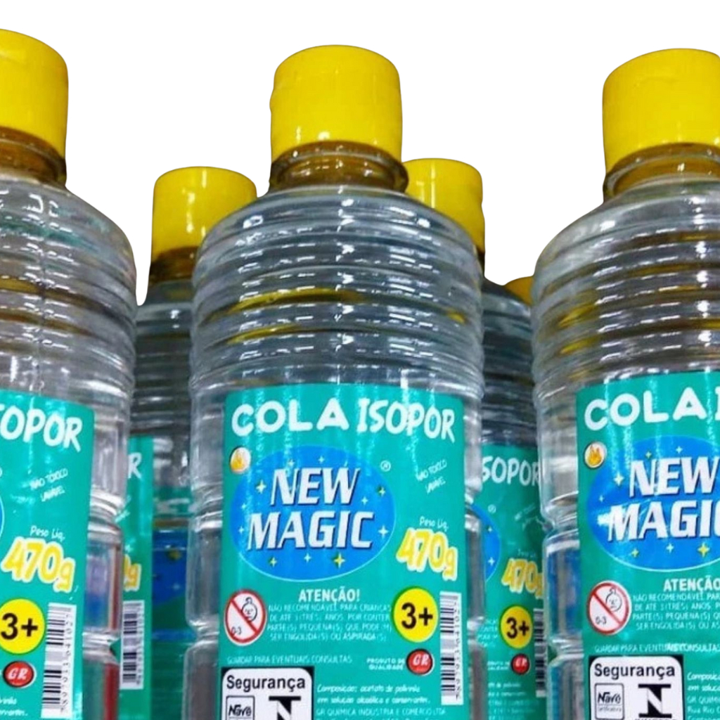 Cola Isopor EVA artesanato  trasparente New Magic personalizados