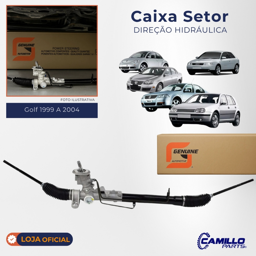 Caixa De Direção Hidráulica Golf 1999 2000 2001 2002 2003 2004