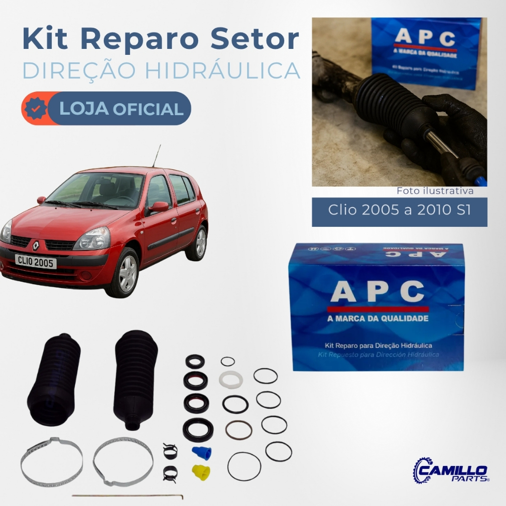 Kit Reparo Caixa Direção Clio 2005 2006 2007 2008 09 2010 S1 em Oferta na Shopee
