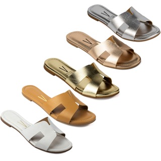 Sandália Rasteirinha Vizzano Feminina Brilho Original 6371 em Oferta na Shopee