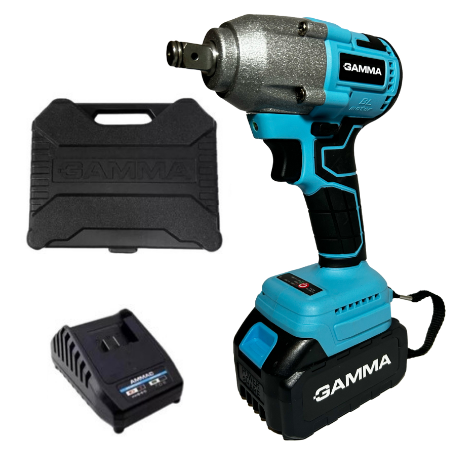 Chave De Impacto Gamma 21V Brushless 320nm Bateria Carregador Maleta Bivolt em Oferta na Shopee