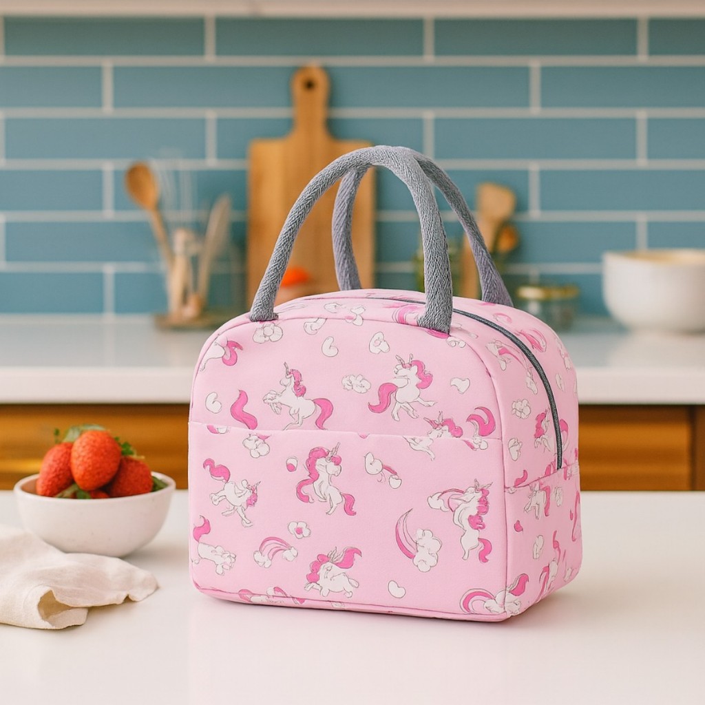 Bolsa Lancheira Térmica Mão Marmita Viagem Passeio Juvenil em Oferta na Shopee