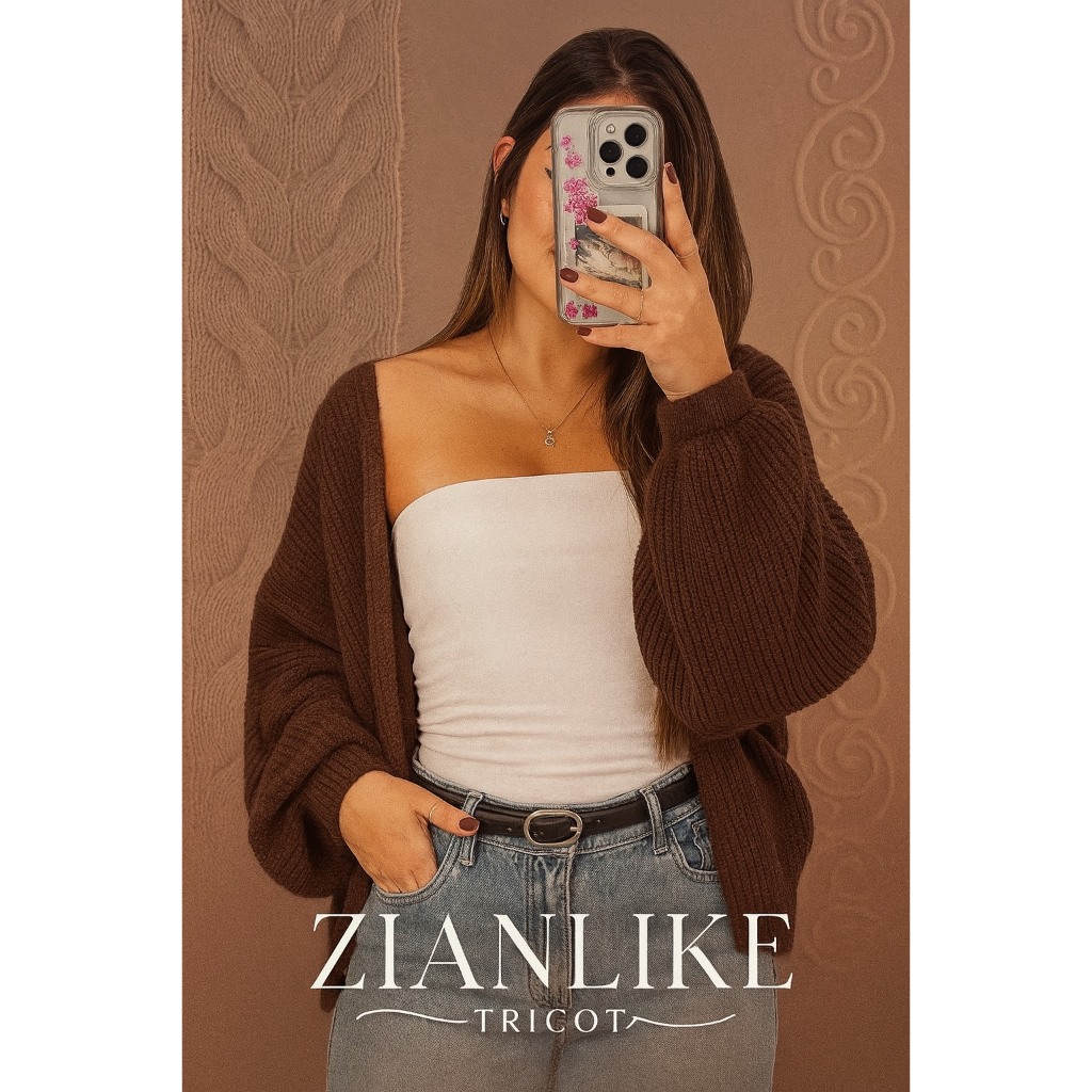 Casaco Curto Cardigan de Tricot No Fio Mousse Bolero Moda Trico Feminina Coleção Inverno em Oferta na Shopee