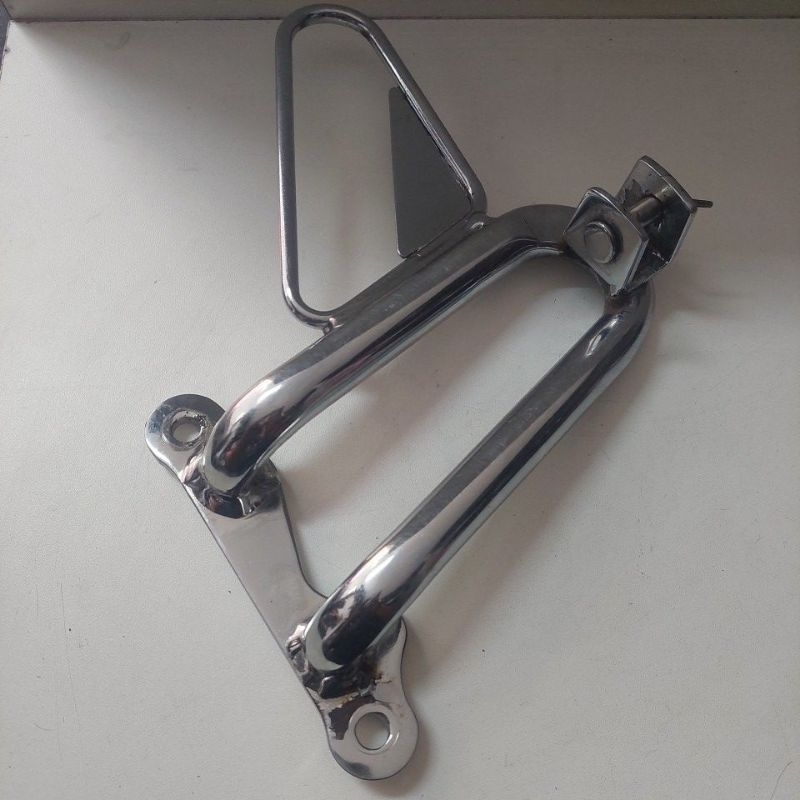 Bacalhau Traseiro Esquerdo Honda Transalp 700 Xl Cromado Original Semi-Novo.