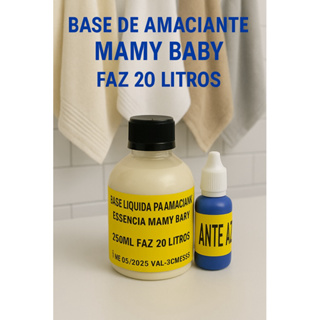 BASE LÍQUIDA PARA AMACIANTE MAMY BABY RENDE 20LITROS em Oferta na Shopee