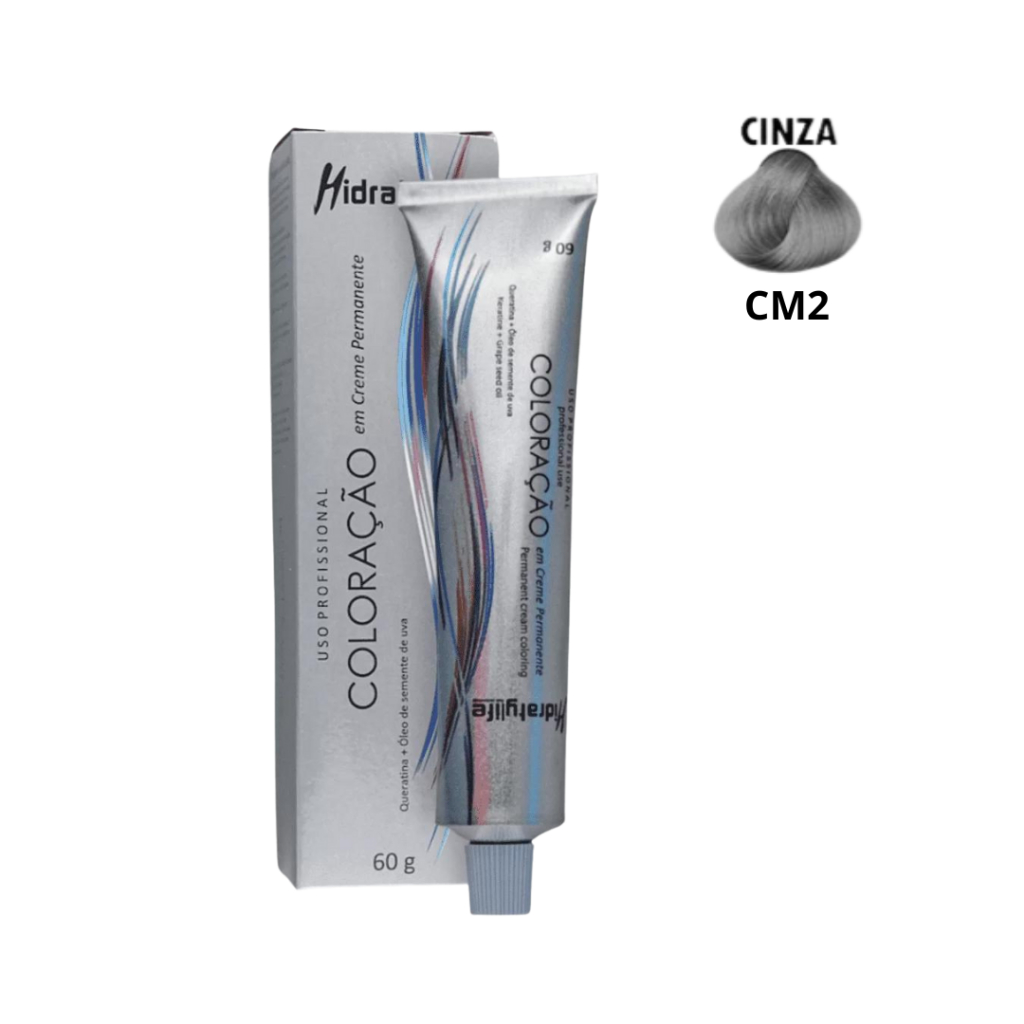 Hidratylife Corretor CM2 Cinza 60g – Neutraliza Reflexos Amarelados e Realça Tons Acinzentados