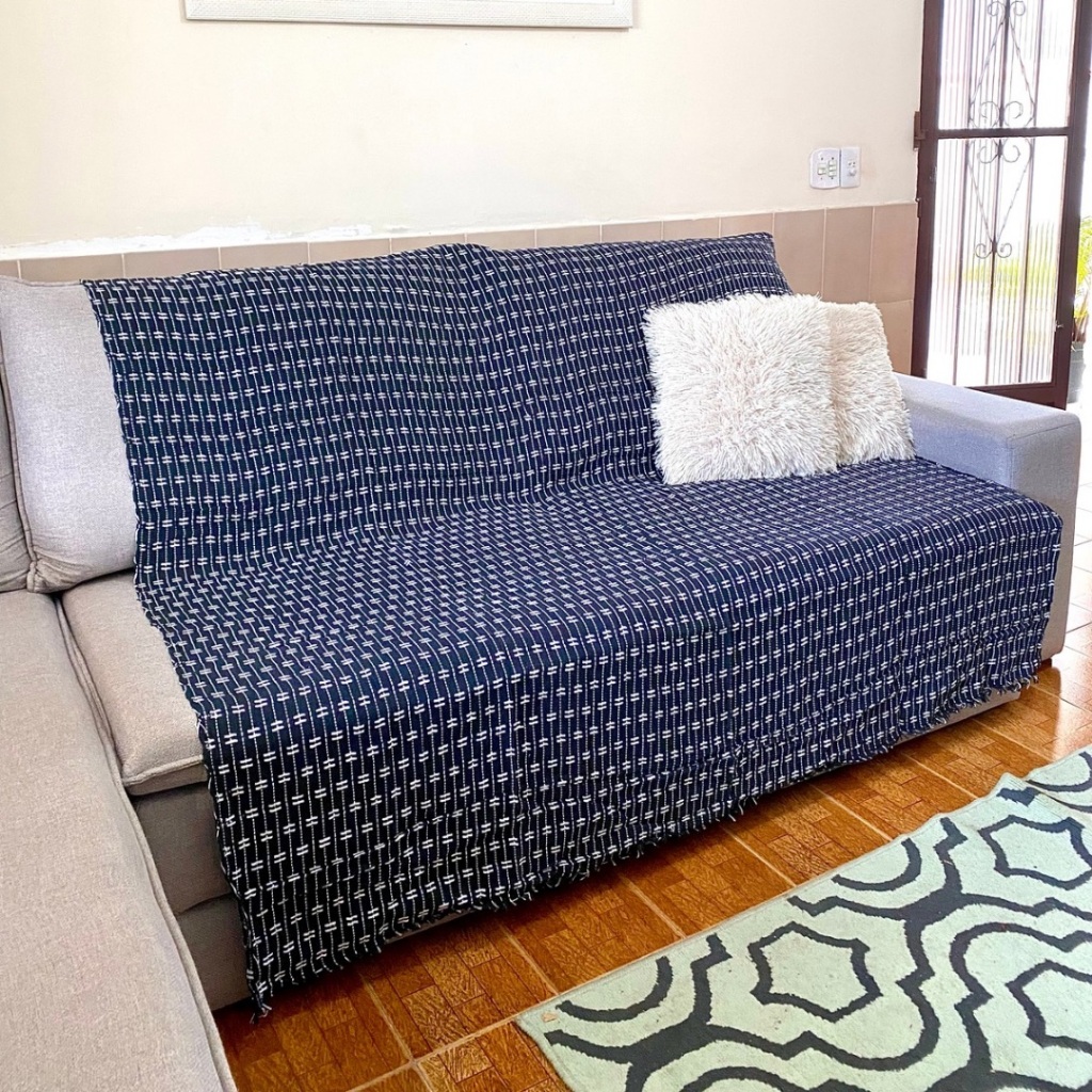 Manta Para Sofá Decorativa 240x180 Retratil, de Canto e 2 e 3 Lugares Protetora GIGANTE Casal Tijolinho Promoção — imagem 2 de 2
