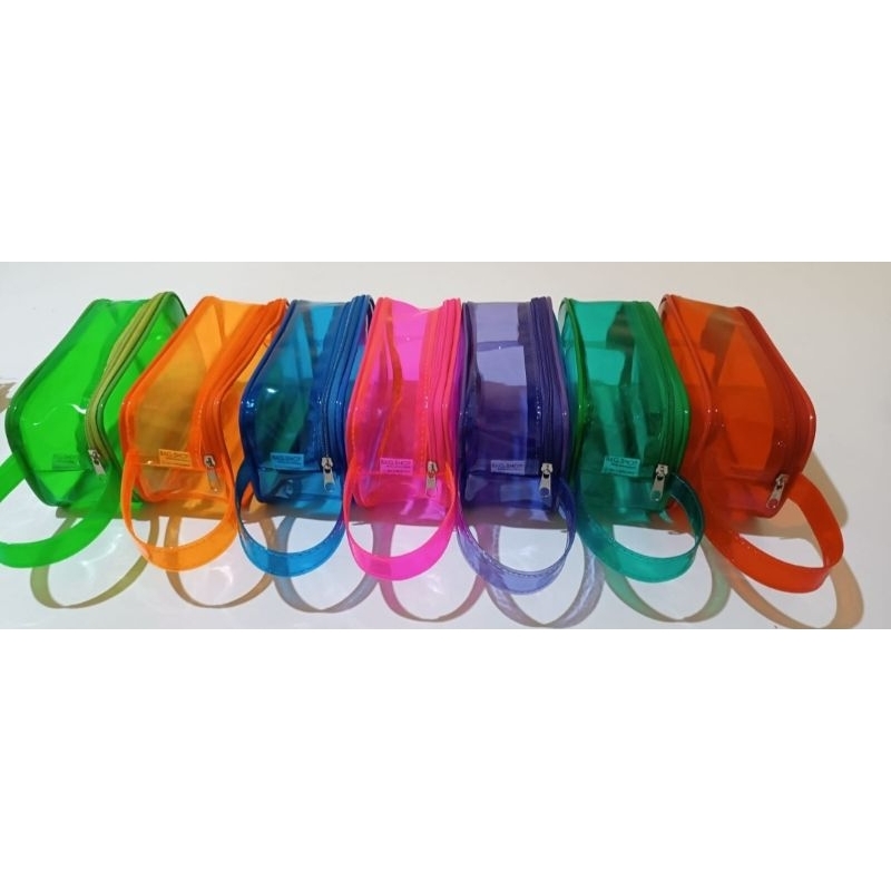 bolsa neon cristal infantil personalizada aniversario transparente brindes lembrancinhas lembranças