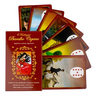 O Tradicional Baralho Cigano Lenormand 36 cartas plastificado em Oferta na Shopee