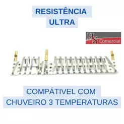 Resistência Ultra Maxi Banho Maxi Ducha Relax Ducha Loren Bello Banho Maxi Torneira 220v (5500w) - 127v (5500w)