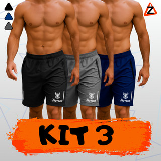 PROMOÇÃO COMBO ATÉ 3 Bermudas Esportiva Short Masculino Para Corrida e Academia