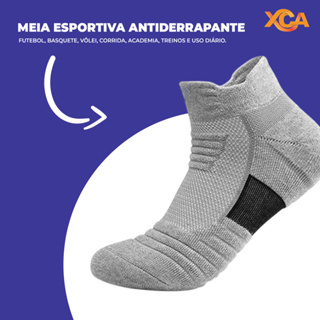 Meia Curta Esportiva Profissional Respirável Confortável para Corrida Futebol e Ciclismo em Oferta na Shopee