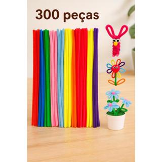 Haste de chenille 30cm 200/300 Unidades limpador cachimbo, artesanato, decoração em Oferta na Shopee