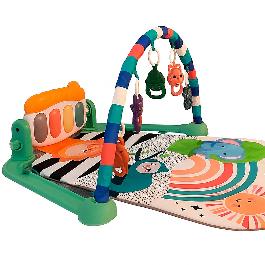 Tapete Educativo para Bebê com Sons Musicais, Piano Interativo e Caranguejo Estimulante Zippy Toys em Oferta na Shopee