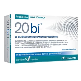 Probiótico Antidiarreico 20 bi com 5 cápsulas