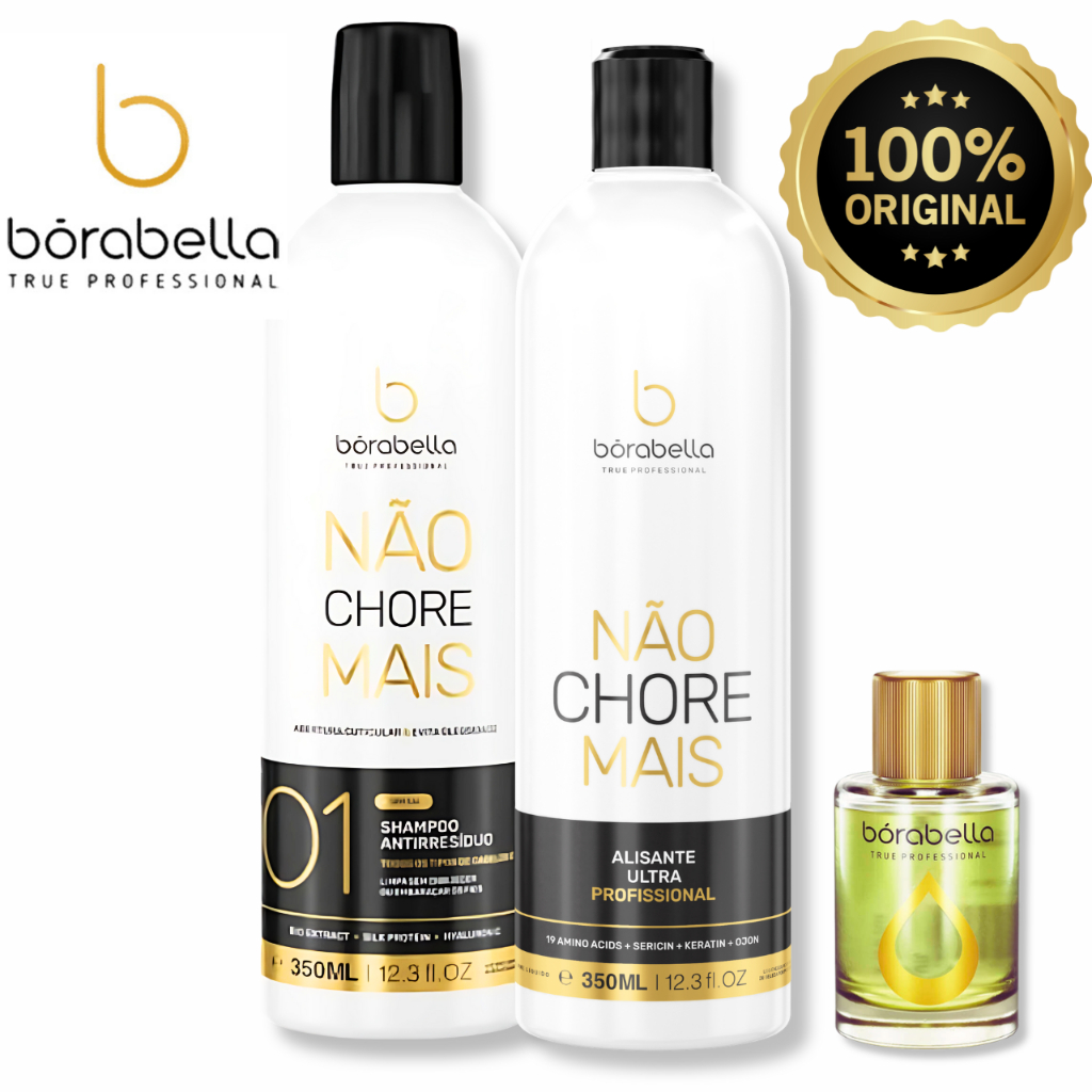 Borabella kit Não Chore Mais 19 aminoacidos 2 x 350ml
